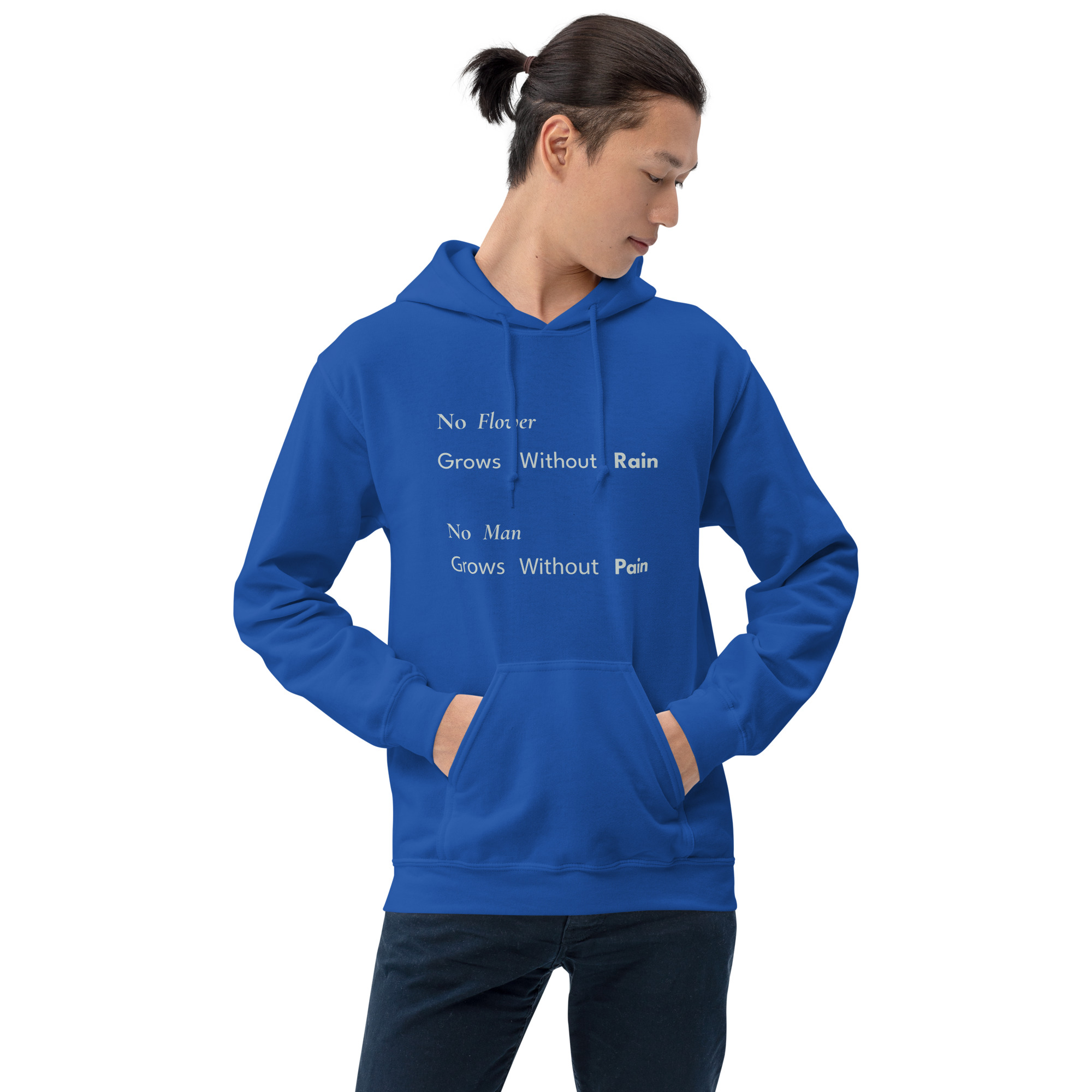 No Flower Grows Without Rain Unisex Hoodie - Image 3