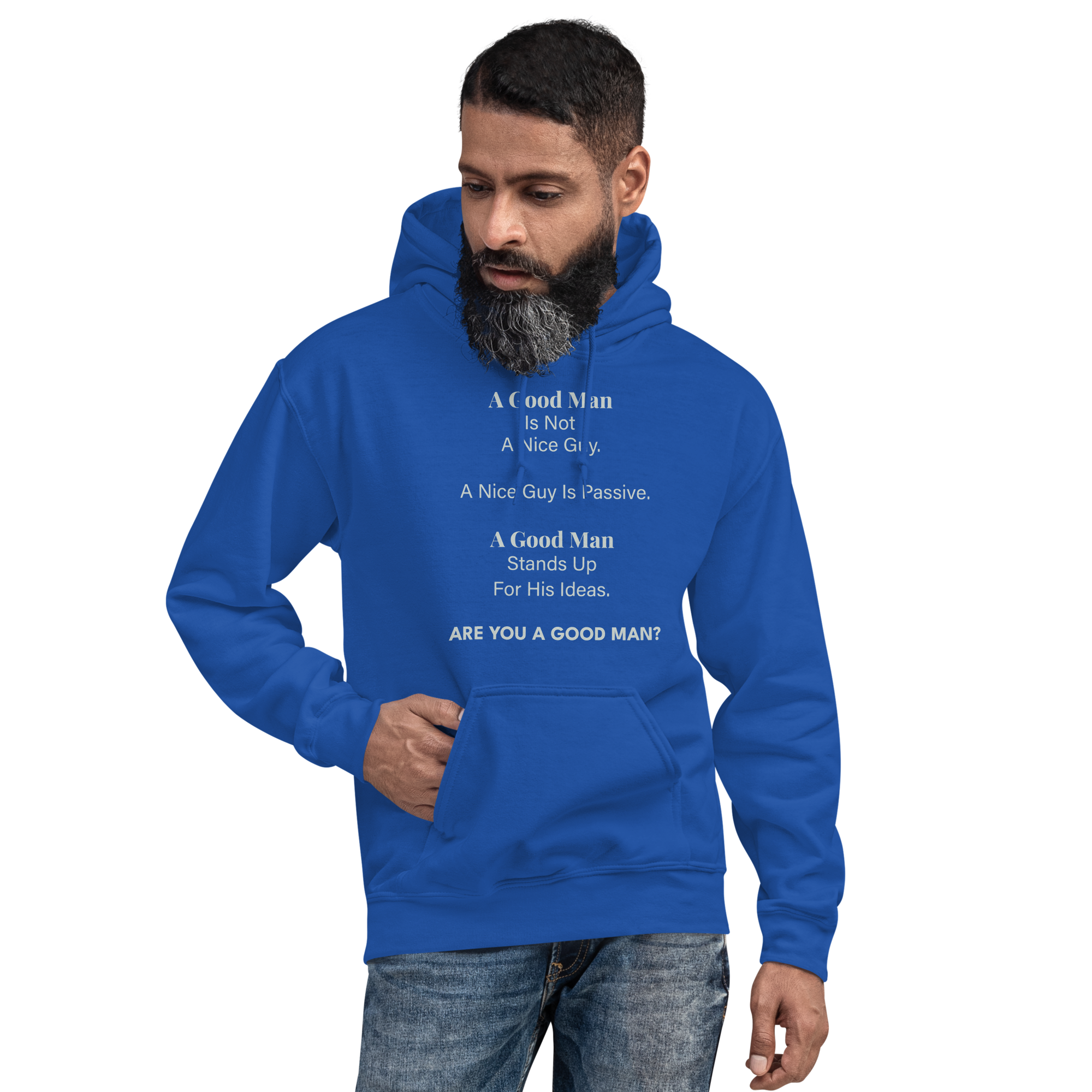 A Good Man Is Not A Nice Guy Unisex Hoodie - Image 3