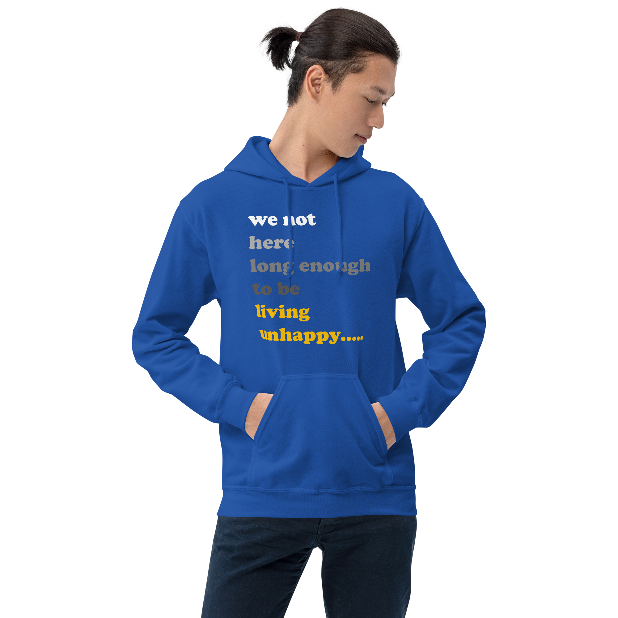 We not here long Enough Unisex Hoodie - Image 3