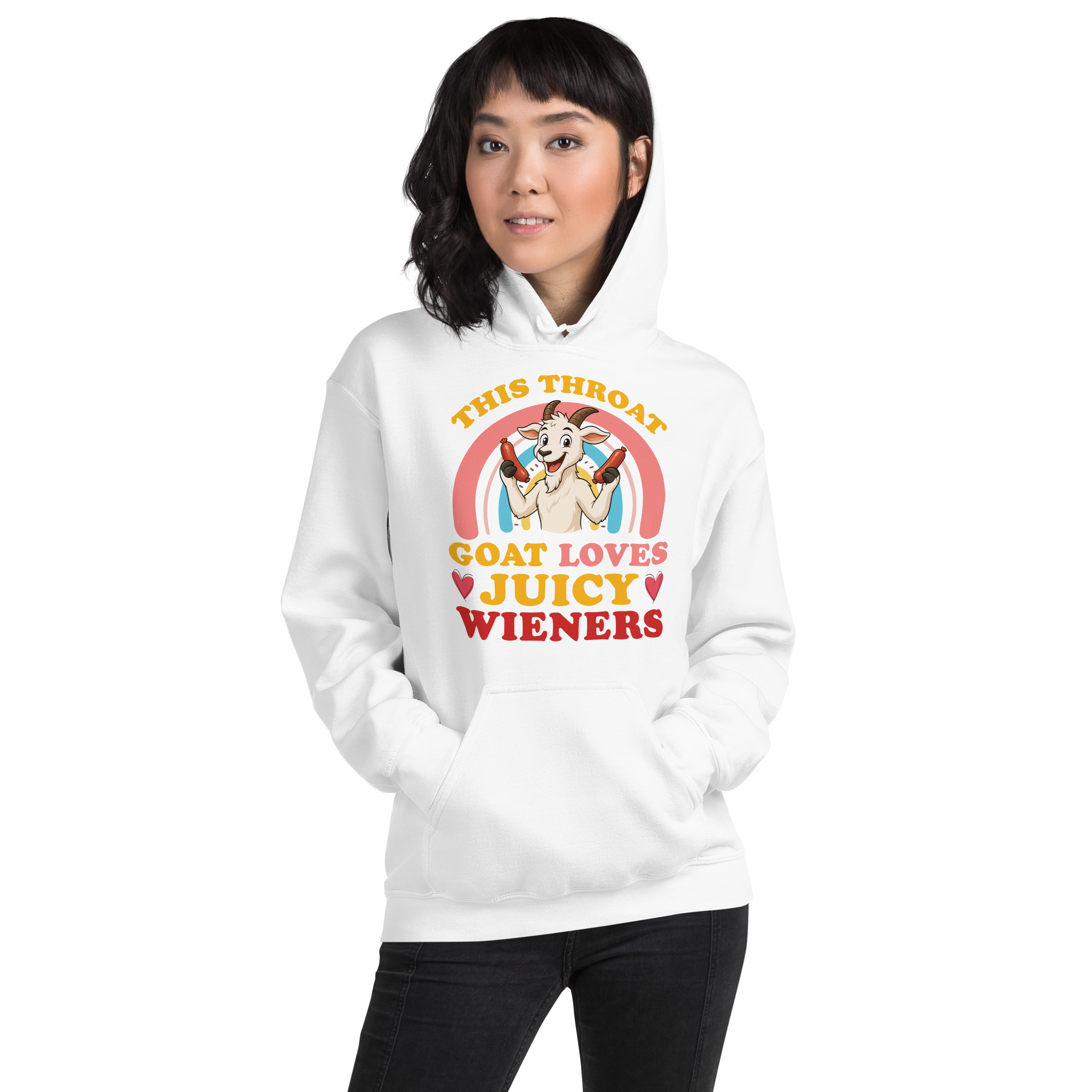 This Throat Goat Loves Juicy Unisex Hoodie - Image 6