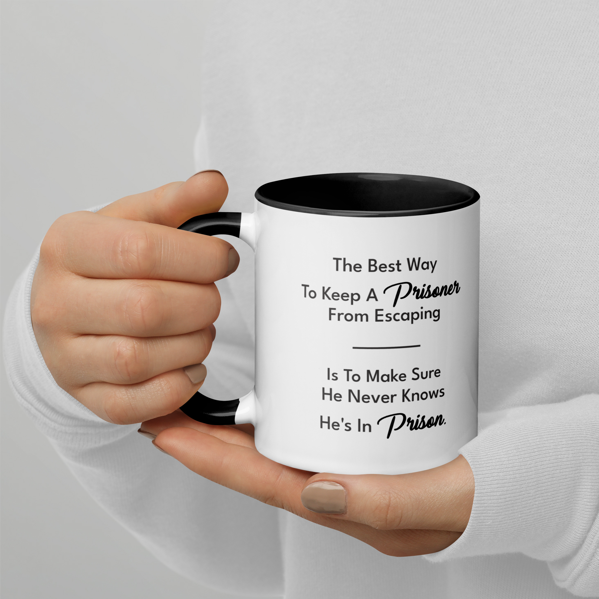The Best Way To Keep A Prisoner Glossy Mug