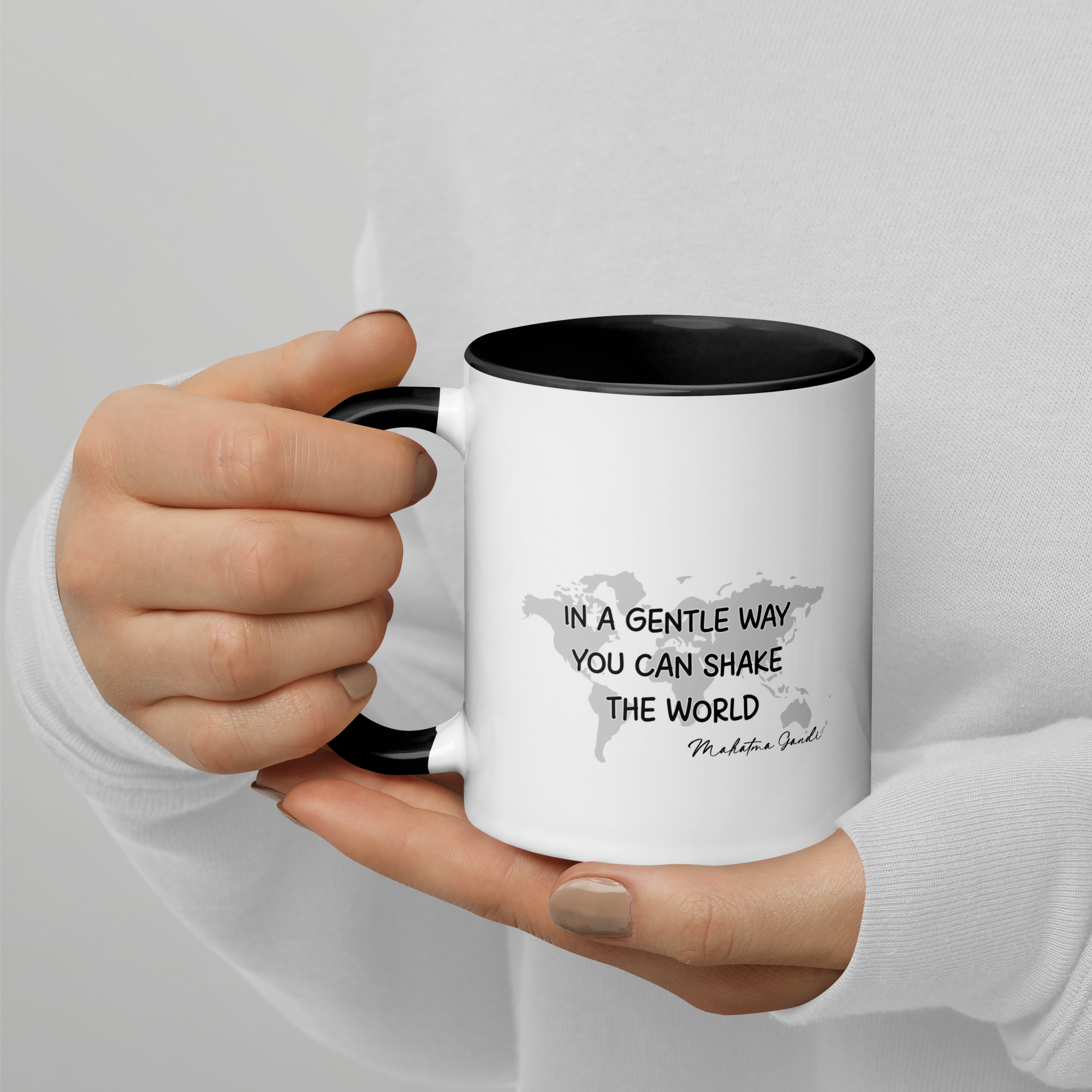 In A Gentle Way You Can Shake Glossy Mug
