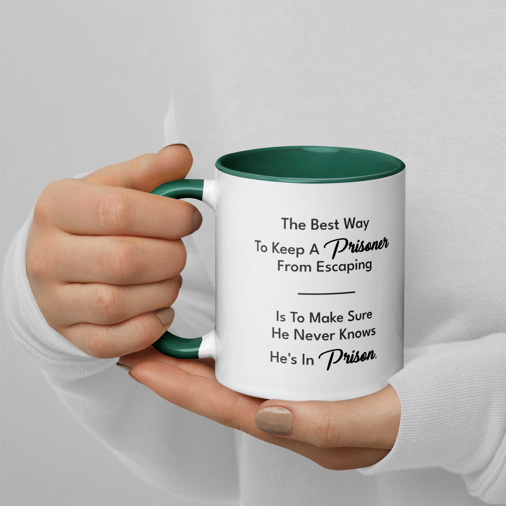 The Best Way To Keep A Prisoner Glossy Mug - Image 3
