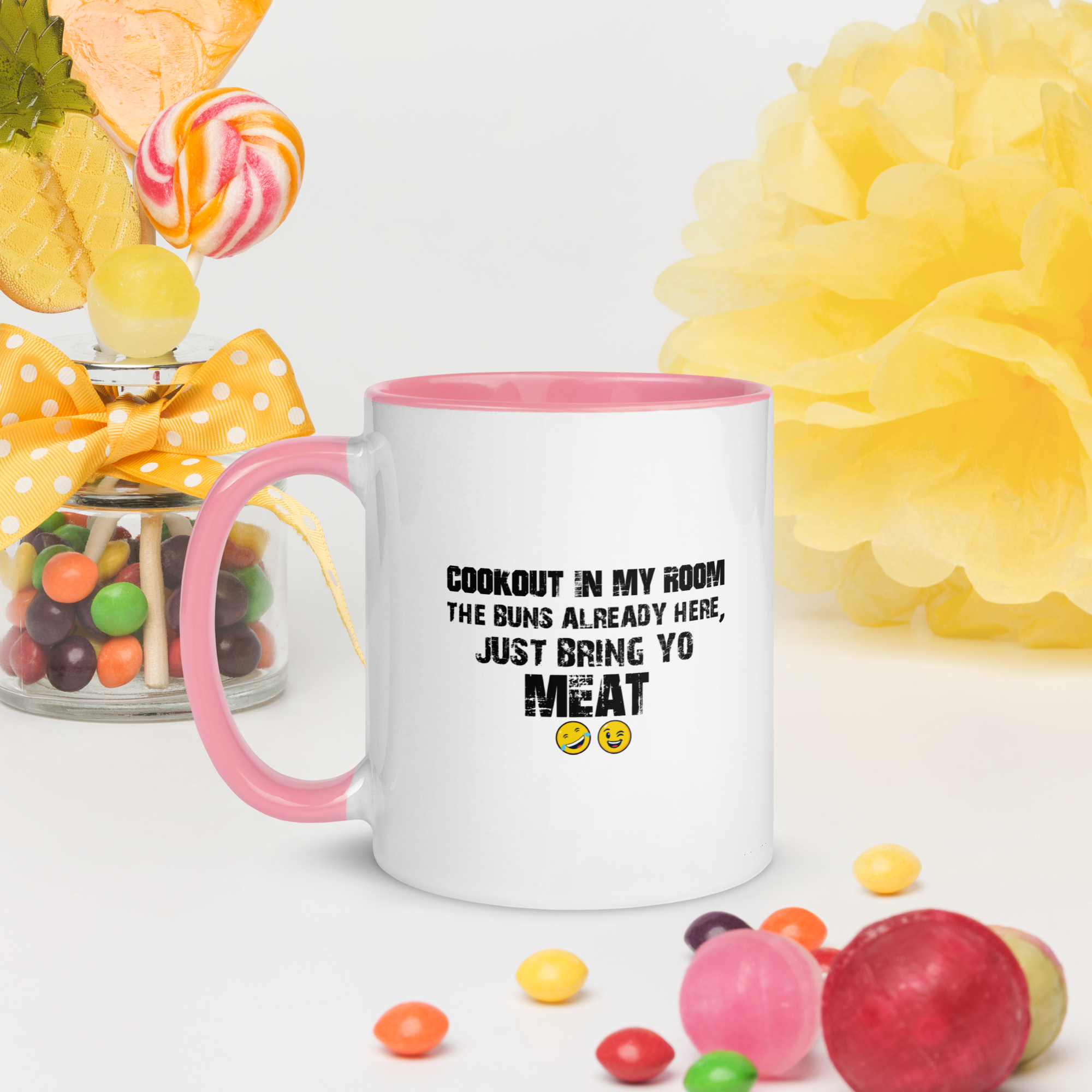 Checkout In My Room White Glossy Mug - Image 2