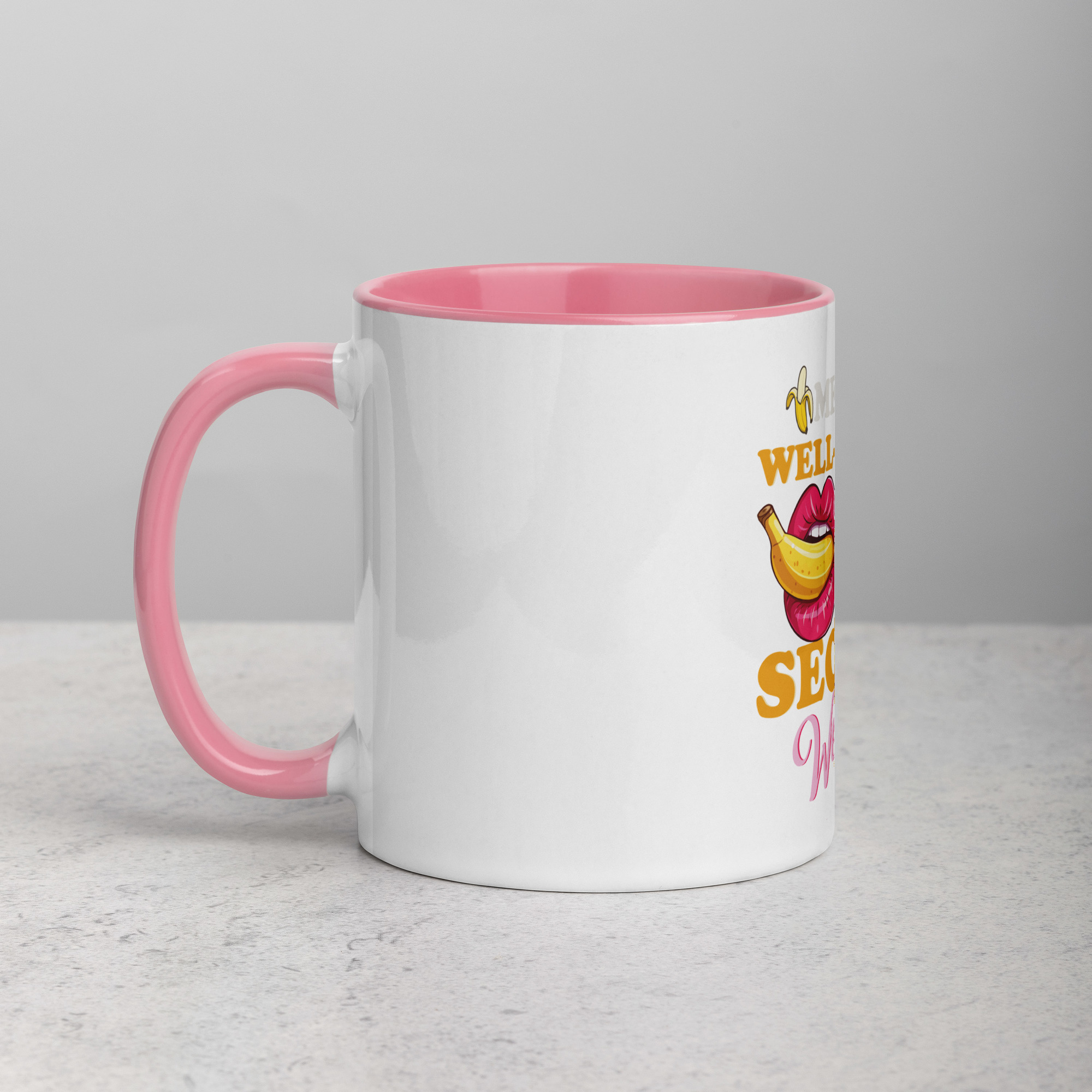 MEN: A WELL-F**KED Woman is your SECRET Weapon White Glossy Mug - Image 5