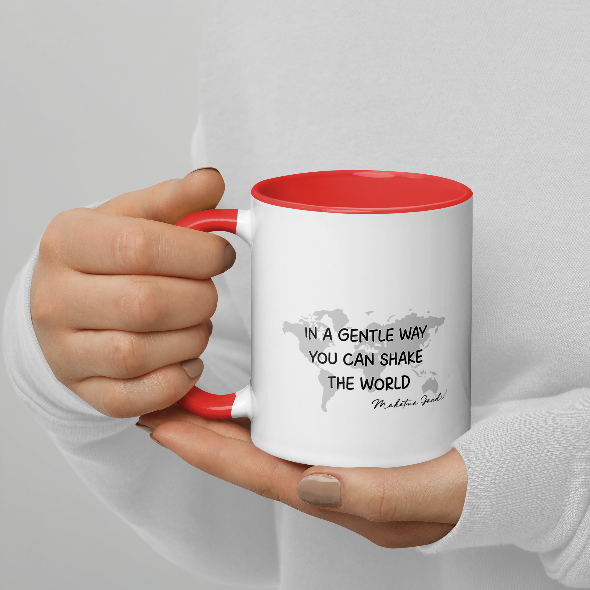 In A Gentle Way You Can Shake Glossy Mug - Image 2