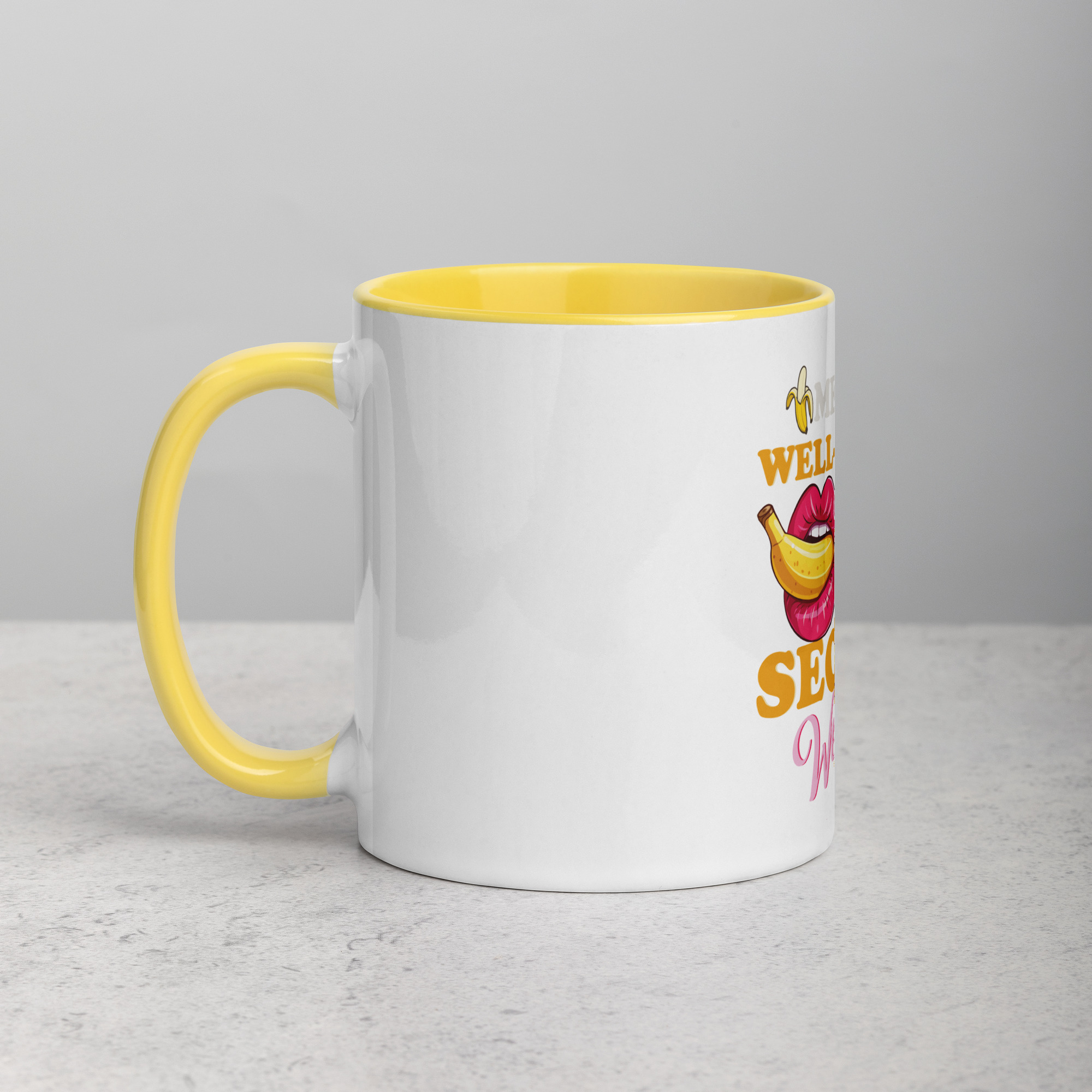 MEN: A WELL-F**KED Woman is your SECRET Weapon White Glossy Mug - Image 6